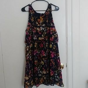 Xhilaration Navy Floral Dress
